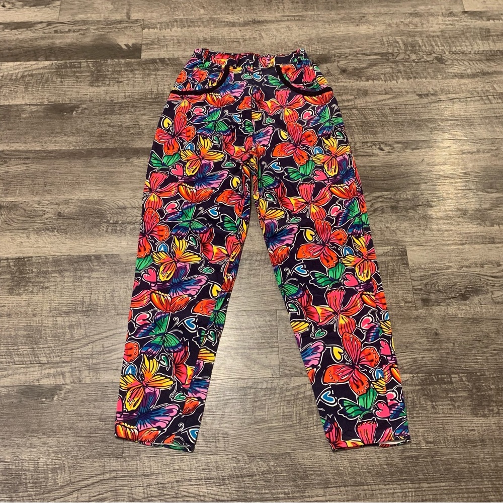 Lilly Pulitzer Colorful Butterfly Lined Pants Women’s Size 8